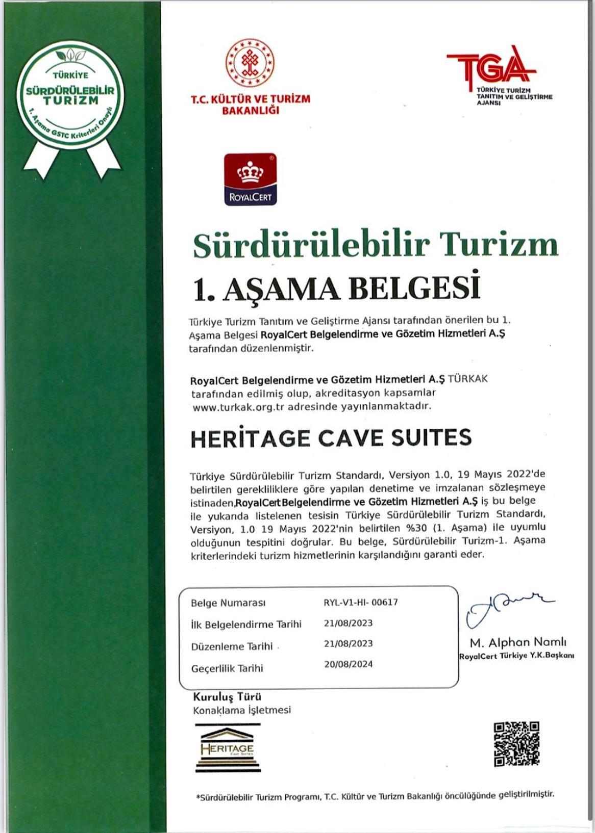 Heritage Cave Suites Ürgüp Ngoại thất bức ảnh